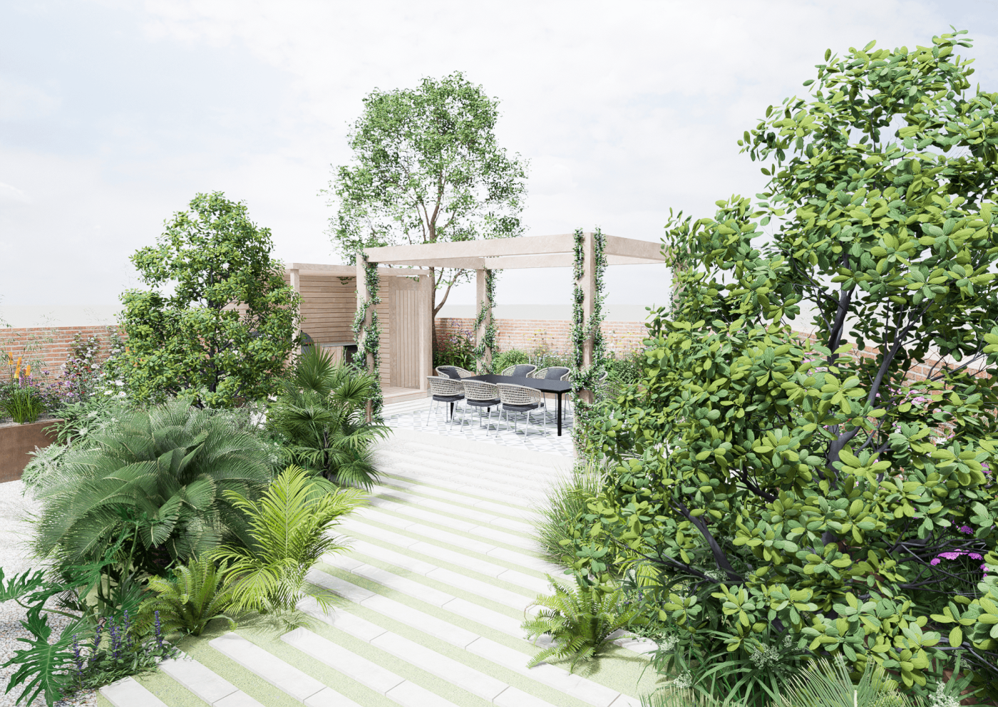 Garden design in Hythe