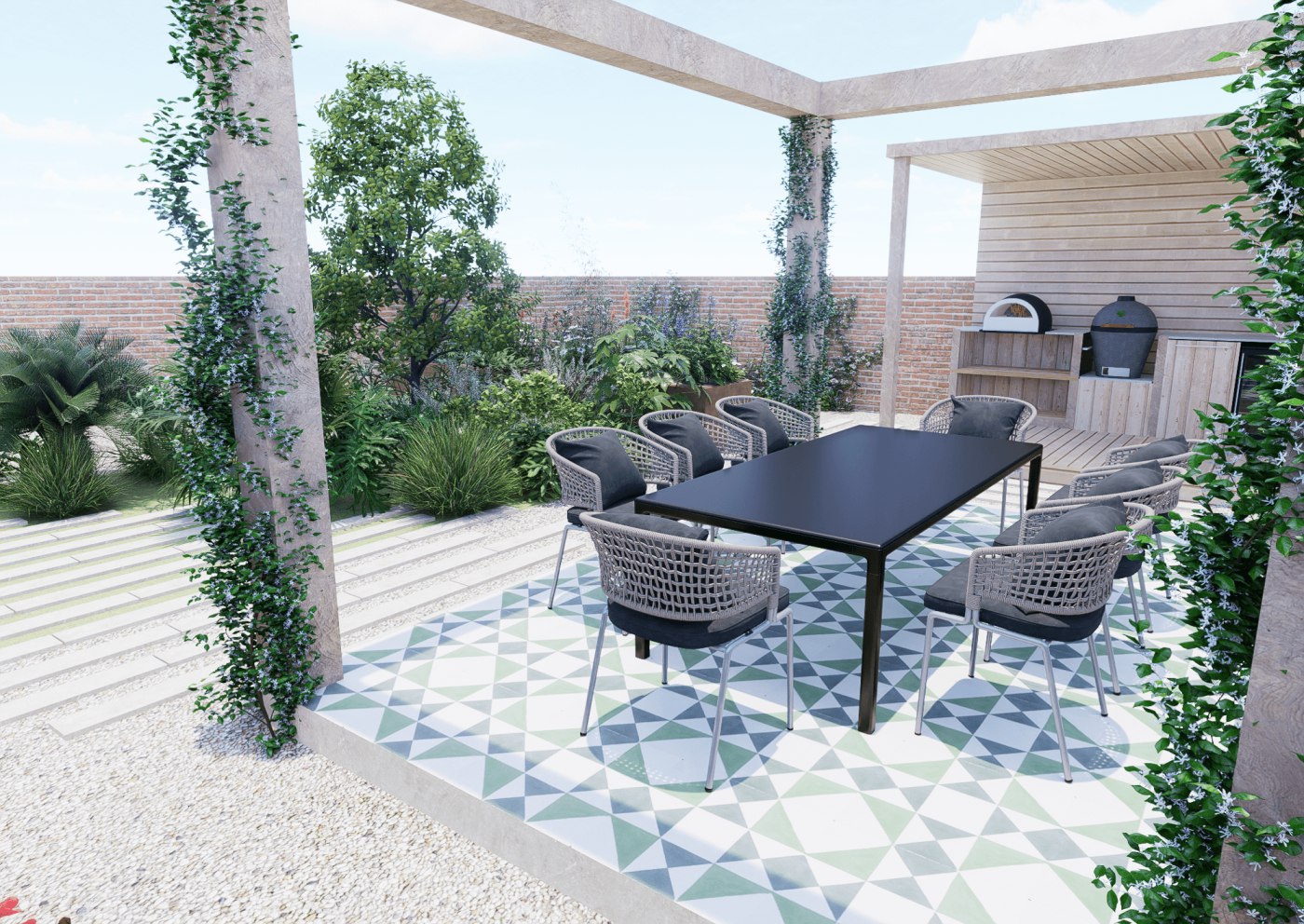 Garden design in Hythe