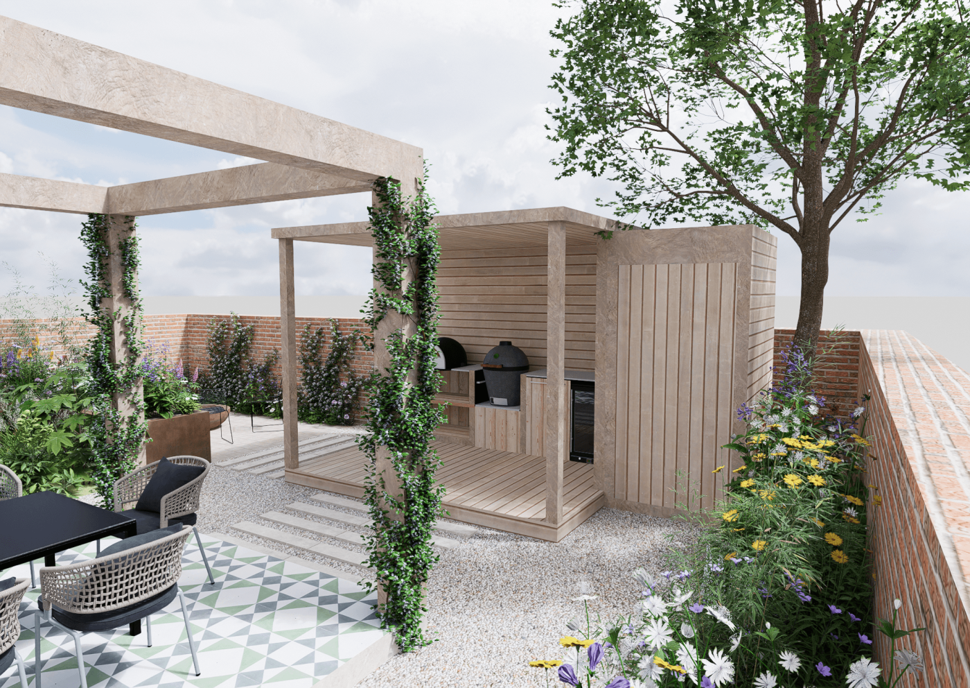 Garden design in Hythe